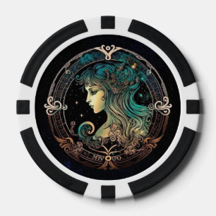 Virgo Zodiac Poker Chips – Astrology Game Night