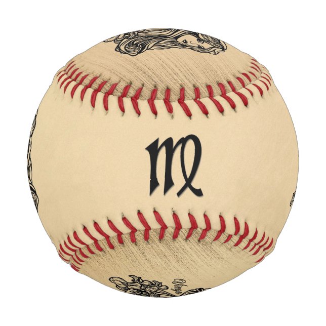 Virgo Zodiac Rustic Baseball (Back)