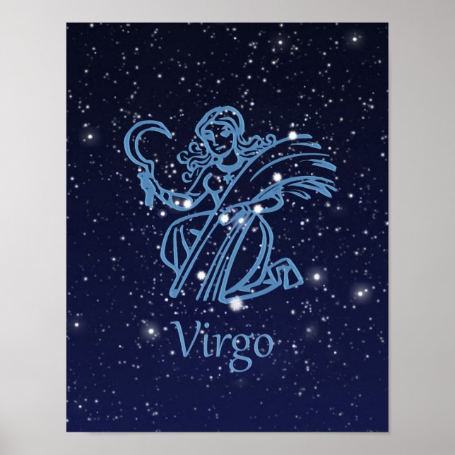 Virgo Zodiac Sign and Constellation (Front)