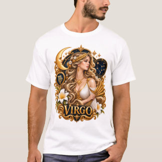 Virgo Zodiac Sign Astrology Celestial Maiden T-Shirt