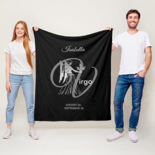 Virgo - Zodiac Sign Fleece Blanket