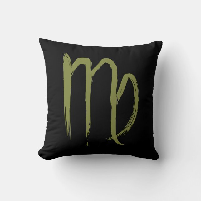 VIRGO Zodiac Sign July August Birthday Astrology Cushion (Front)