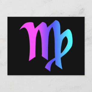 Virgo Zodiac Sign Postcard