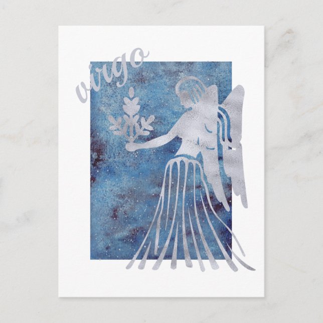 Virgo Zodiac Sign Postcard (Front)