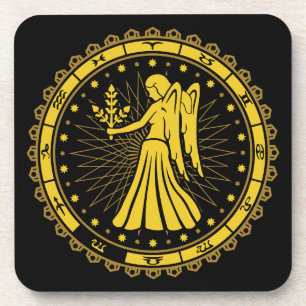 Virgo - Zodiac Sign - Symbol - Horoscope Coaster