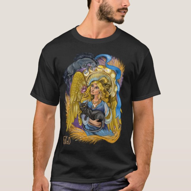 Virgo Zodiac Sign T-Shirt (Front)