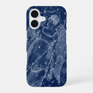 Virgo Zodiac Sign Vintage Illustration iPhone 16 Case