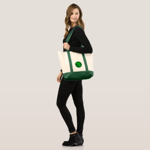 Virgo Zodiac Symbol Green Mix Tote Bag