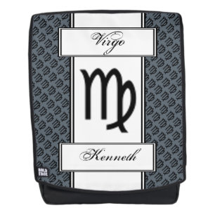 Virgo Zodiac Symbol Standard by Kenneth Yoncich Backpack