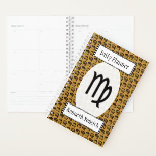 Virgo Zodiac Symbol Standard by Kenneth Yoncich Planner