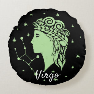 Virgo Zodiac Throw Pillow