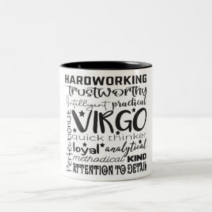 Virgo Zodiac Traits/Astrology  Two-Tone Coffee Mug