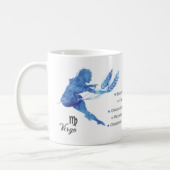 Virgo Zodiac Traits Mug (Left)