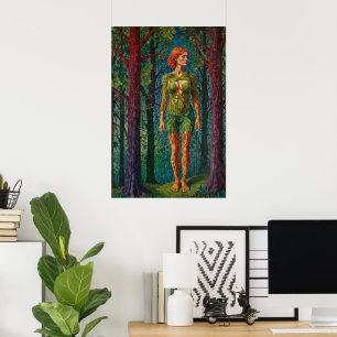 “Viridra’s Portrait” -  Veins of the Canopy    Poster