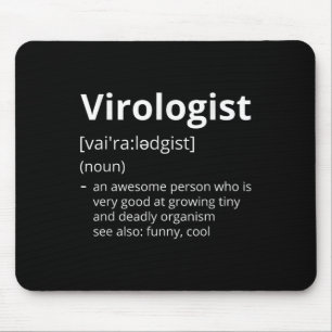 Virologist Definition Description Mouse Pad