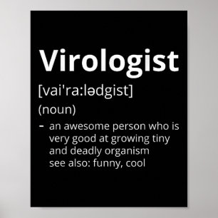 Virologist Definition Description Poster