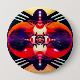 Virtual Abstract 10 Cm Round Badge
