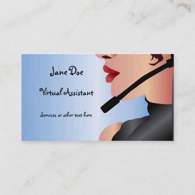 Virtual Assistance Business Card (Front)