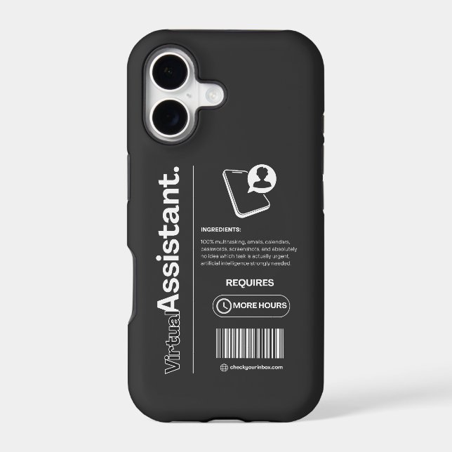 Virtual Assistant – Funny Work Humour, Office Gift (Back)