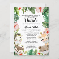 Virtual Baby Shower for Boy | Safari Friends