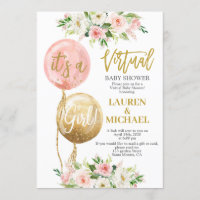 Virtual Baby Shower girl