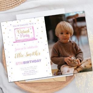 Virtual Birthday Invitation with Photo