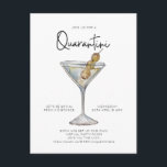 Virtual Cocktail Party Quaratini Social Distance Postcard<br><div class="desc">// Can be fully customised to suit your needs. Designed by Gorjo Designs via Zazzle. // Need help customising your design? Got other ideas? Feel free to contact me (Zoe) directly via the contact button below.</div>