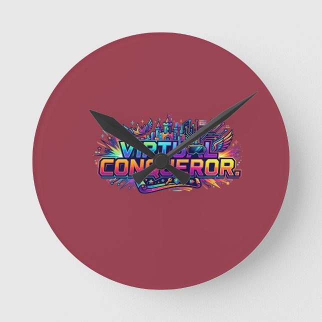 Virtual Conqueror Round Clock (Front)