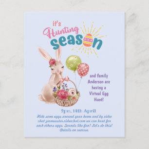 Virtual Easter Egg Hunt! Video Chat Invitations