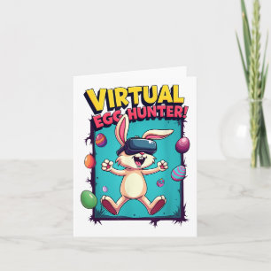 Virtual Egg Hunter - Funny Gamer Bunny Vr _ Easter Card