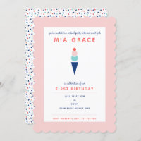 Virtual First Birthday Ice Cream Zoom Party