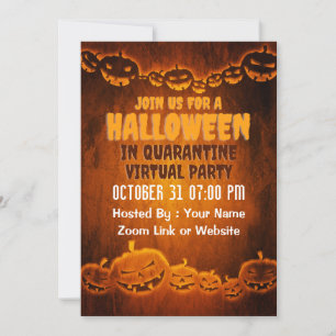 Virtual Halloween Party Invitation