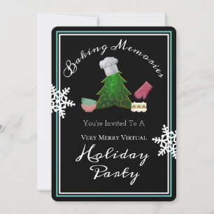 Virtual Holiday Baking Party Invitation
