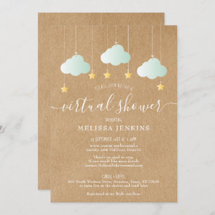 Virtual Online Long Distance Shower By Mail Invitation