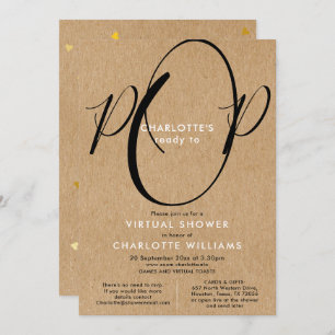 Virtual Online Long Distance Shower By Mail Invitation