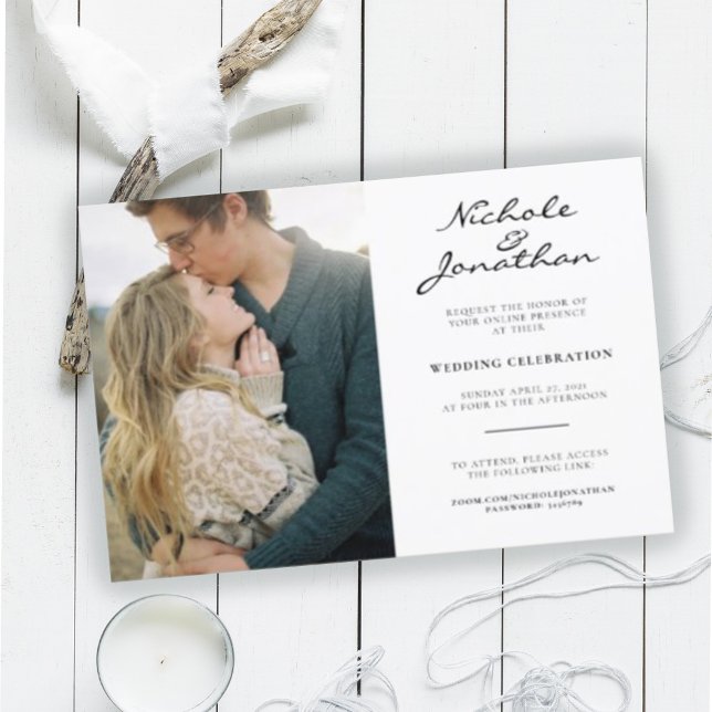 Virtual Online Photo Wedding Invitation (Creator Uploaded)