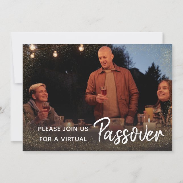 Virtual Passover Photo Invitation (Front)