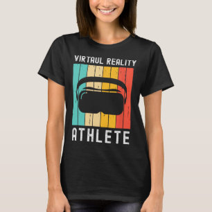 Virtual Reality Athlete Geek Gamer Retro Vr Gaming T-Shirt