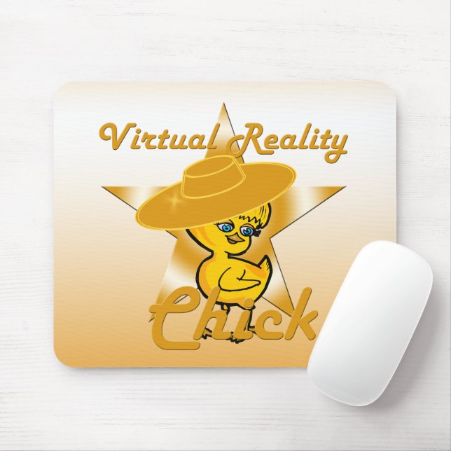 Virtual Reality Chick #10 Mouse Pad (With Mouse)