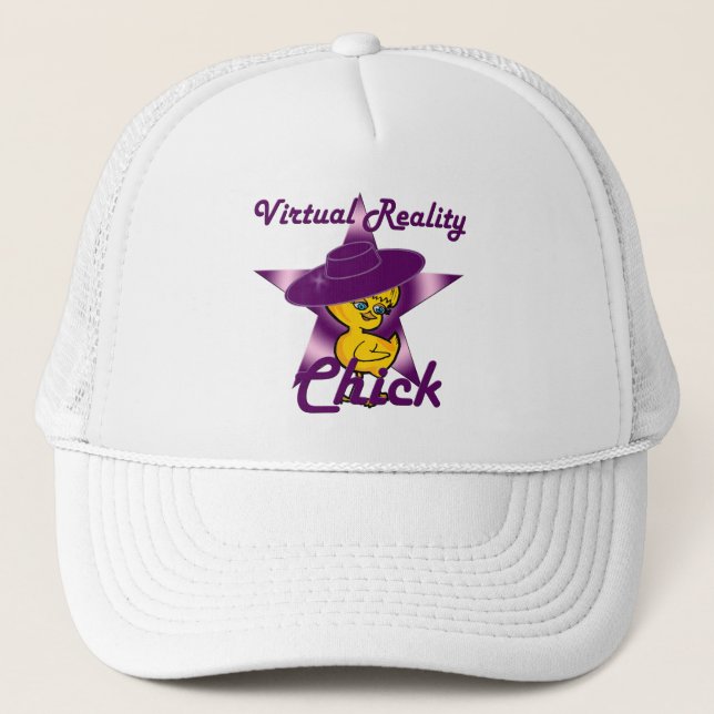 Virtual Reality Chick #9 Trucker Hat (Front)