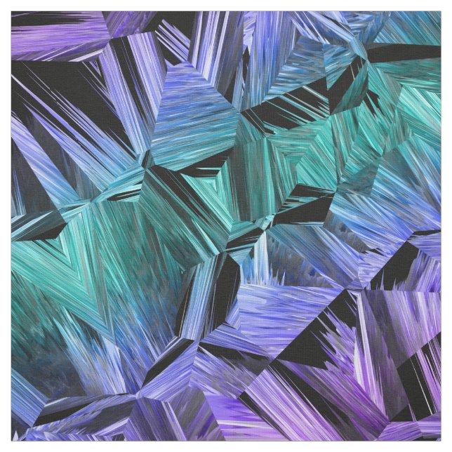 virtual reality, dark crystal gradient : fabric (Swatch)