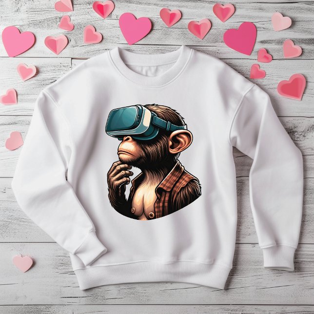 Virtual Reality Enthusiast - Trendy Monkey in VR G T-Shirt (Creator Uploaded)