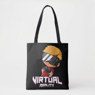 Virtual reality gamer tote bag
