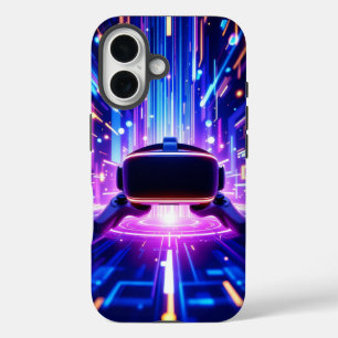 Virtual reality gaming environment floating  iPhone 16 case