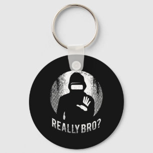 Virtual Reality Graphic Retro Distressed Art For A Key Ring