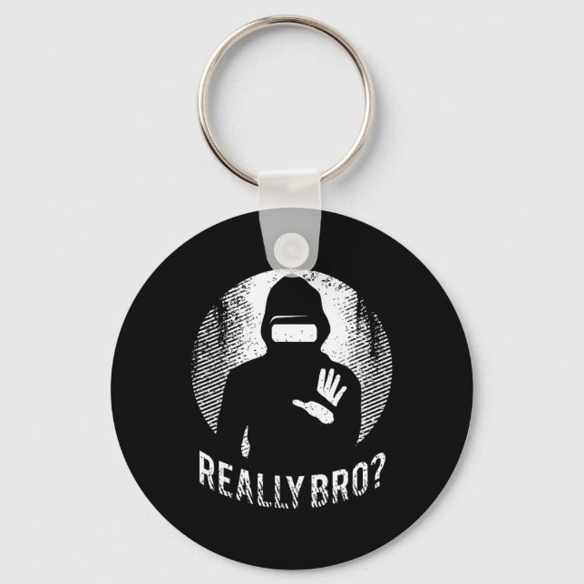 Virtual Reality Graphic Retro Distressed Art For A Key Ring (Front)