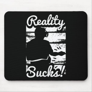 Virtual Reality Graphic Retro Distressed Art For A Mouse Pad