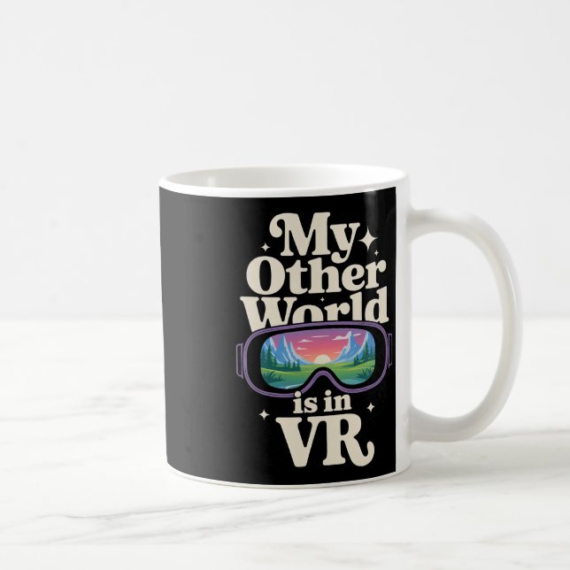 Virtual Reality Headset For Immersive Gamer Worlds Coffee Mug (Right)