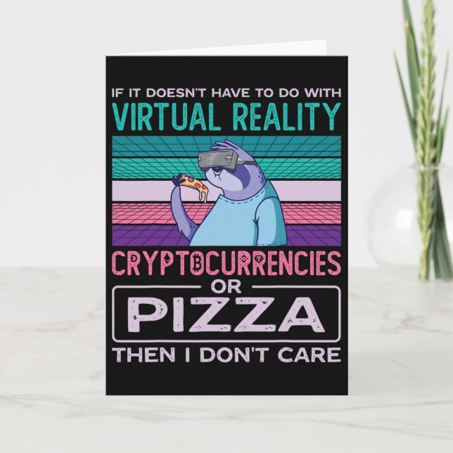 Virtual Reality Vr Augmented Reality Ar Pizza Addi Card (Front)