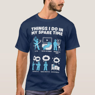 Virtual Reality VR for Men Boys Gaming Gamer Heads T-Shirt